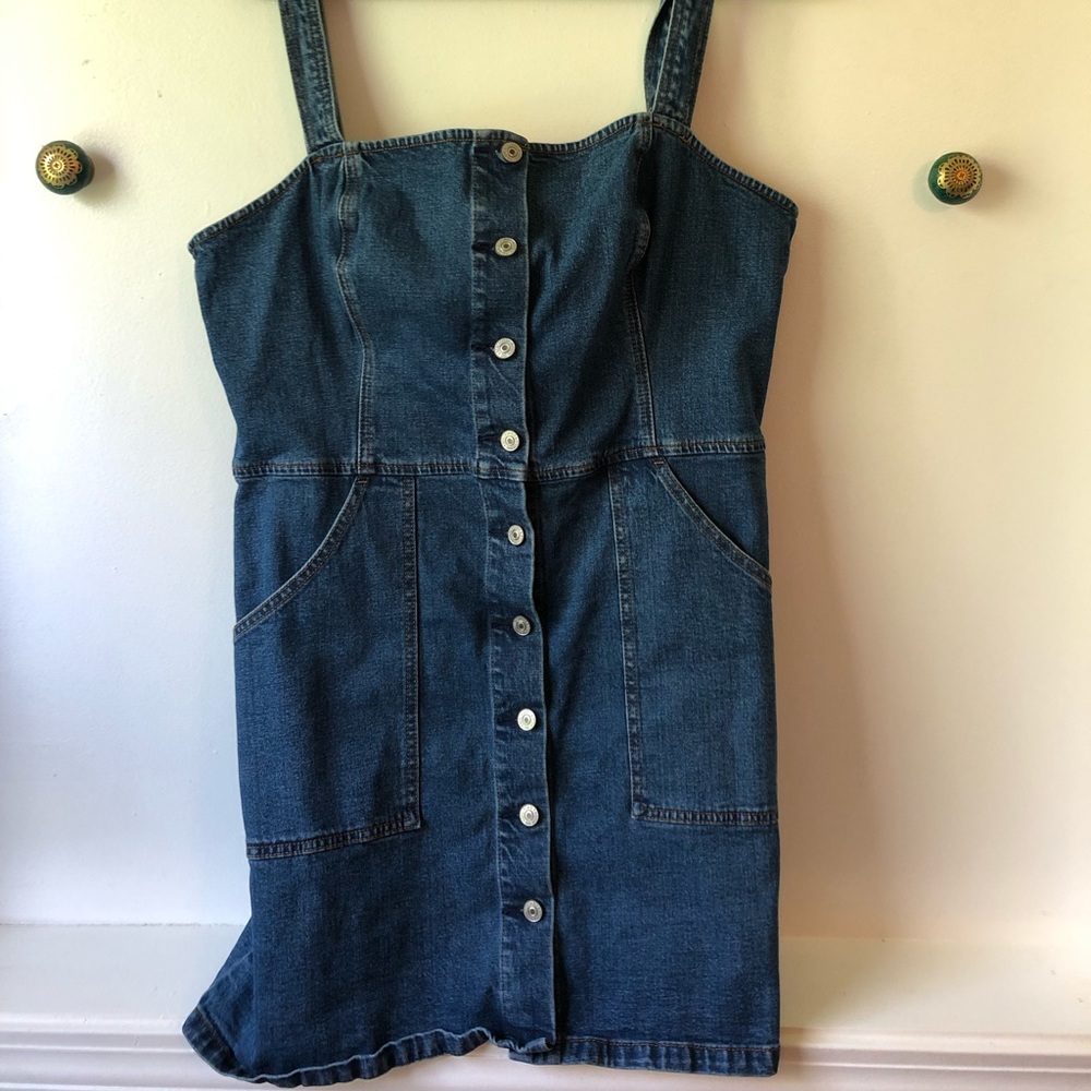 Denim Button Up Dress